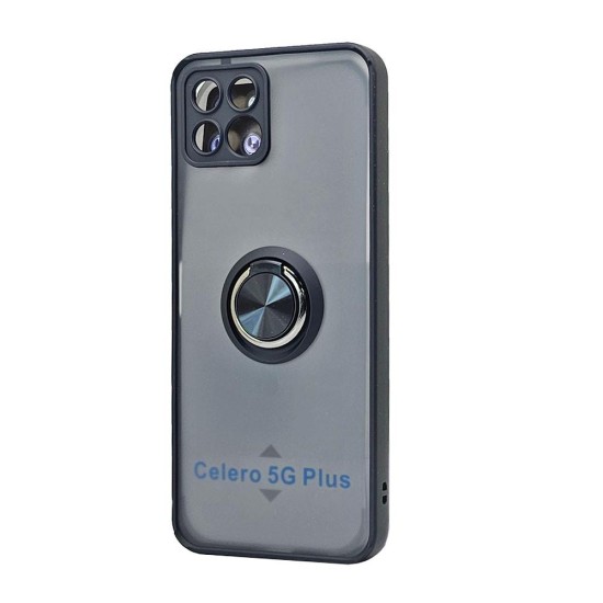 TPU Case w/ Magnetic Ring for Boost Celero 5G Plus (black)