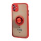 TPU Case w/ Magnetic Ring for iPhone 11 (red)