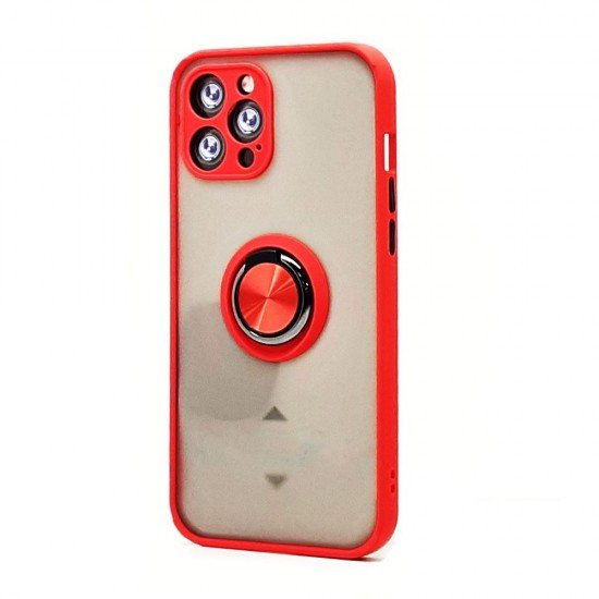 TPU Case w/ Magnetic Ring for iPhone 11 Pro Max (red) TPU Case w/ Magnetic Ring for iPhone 11 Pro Max (red)