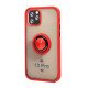 TPU Case w/ Magnetic Ring for iPhone 12 / 12 Pro (red)