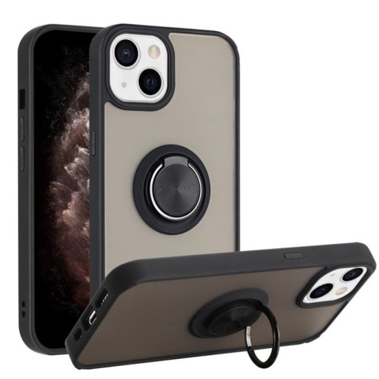 TPU Case w/ Ring for iPhone 15 Plus (black)