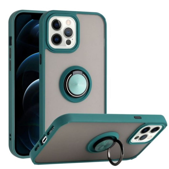 TPU Case w/ Magnetic Ring for iPhone 15 Pro (green) TPU Case w/ Magnetic Ring for iPhone 15 Pro (green)