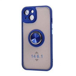 TPU Case w/ Magnetic Ring for iPhone 14 6.1" (blue) TPU Case w/ Magnetic Ring for iPhone 14 6.1" (blue)