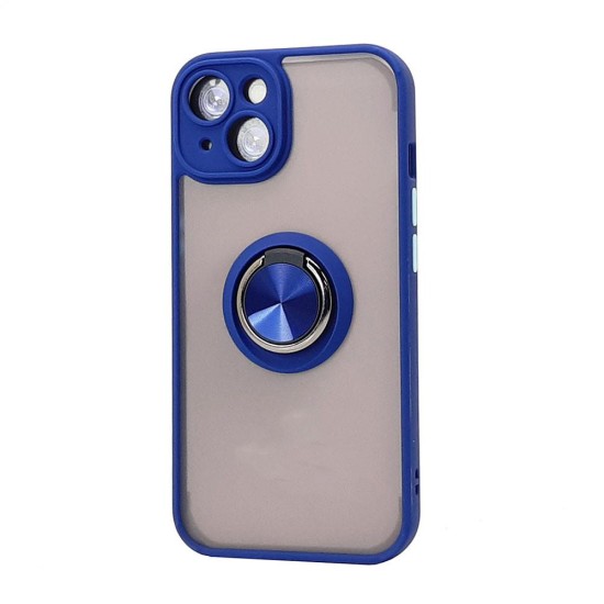 TPU Case w/ Ring for iPhone 14 Plus (blue)