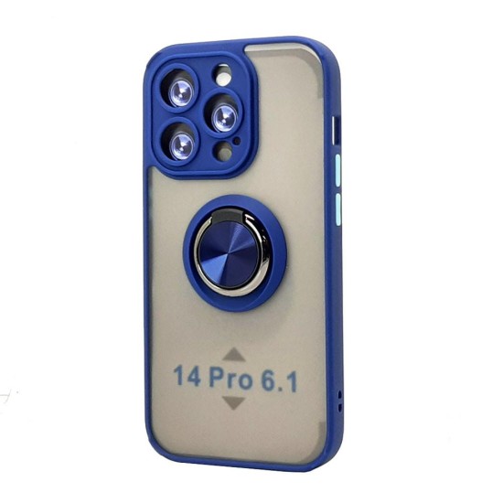 TPU Case w/ Magnetic Ring for iPhone 14 Pro 6.1" (blue)