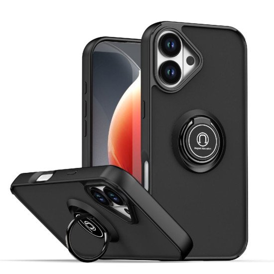 TPU Case w/ Magnetic Ring for iPhone 17 (black)