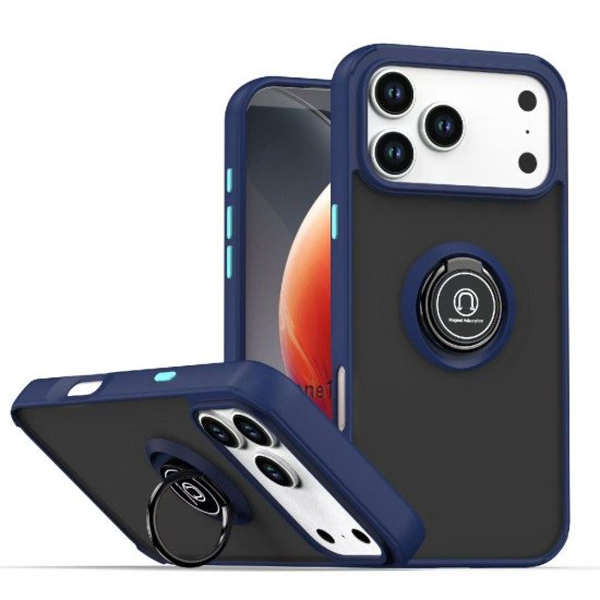 TPU Case w/ Magnetic Ring for iPhone 17 Pro Max (blue) TPU Case w/ Magnetic Ring for iPhone 17 Pro Max (blue)