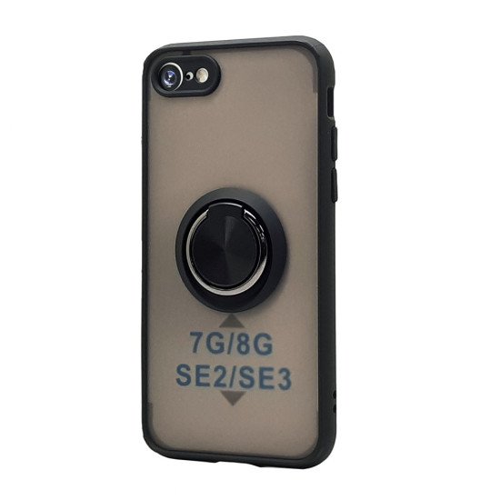 TPU Case w/ Magnetic Ring for iPhone 7/8/SE (black) TPU Case w/ Magnetic Ring for iPhone 7/8/SE (black)
