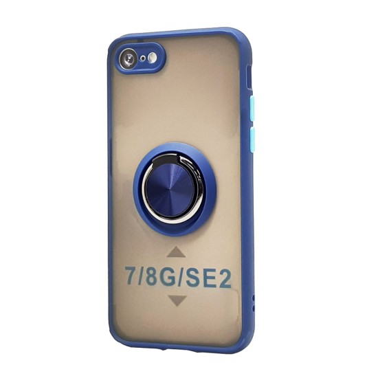 TPU Case w/ Magnetic Ring for iPhone 7/8/SE (blue)