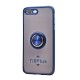 TPU Case w/ Magnetic Ring for iPhone 7+/8+ (blue)