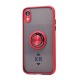 TPU Case w/ Magnetic Ring for iPhone XR (red)