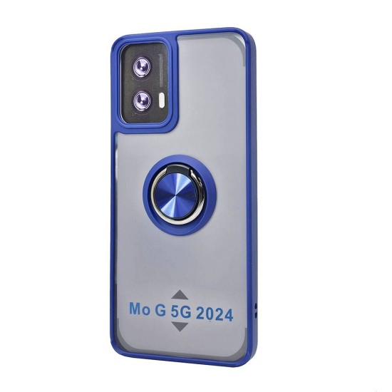 TPU Case w/ Magnetic Ring for Moto G 5G 2024 (blue)