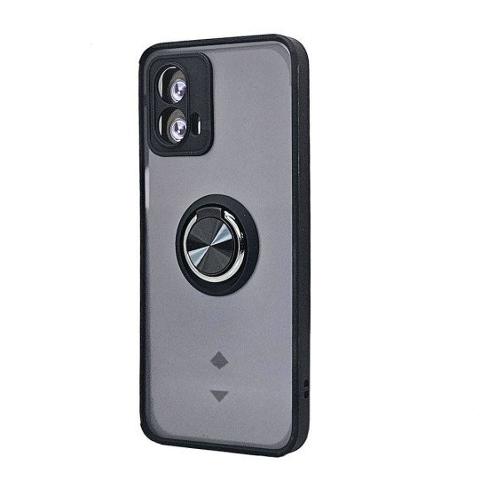 TPU Case w/ Magnetic Ring for Moto G Play 2024 (black) TPU Case w/ Magnetic Ring for Moto G Play 2024 (black)