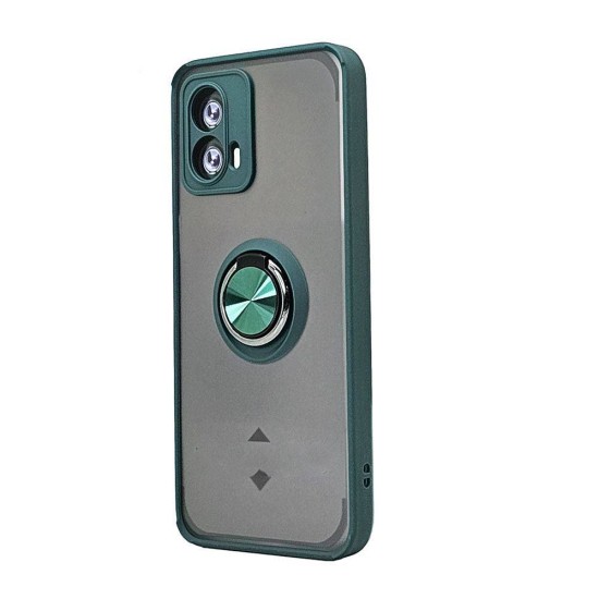 TPU Case w/ Magnetic Ring for Moto G Play 2024 (green)