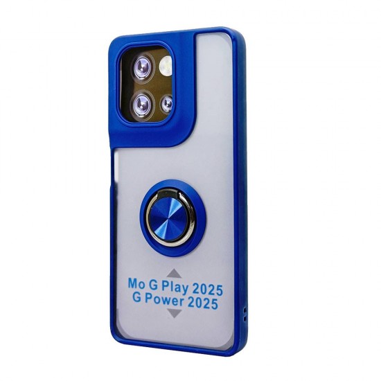 TPU Case w/ Magnetic Ring for Moto G Power / G Play 2025 (blue) TPU Case w/ Magnetic Ring for Moto G Power / G Play 2025 (blue)