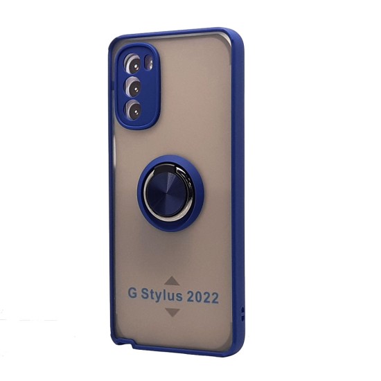 TPU Case w/ Magnetic Ring for Moto G Stylus 2022 (blue)