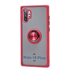 TPU Case w/ Magnetic Ring for Samsung Note 10 Plus (red) TPU Case w/ Magnetic Ring for Samsung Note 10 Plus (red)