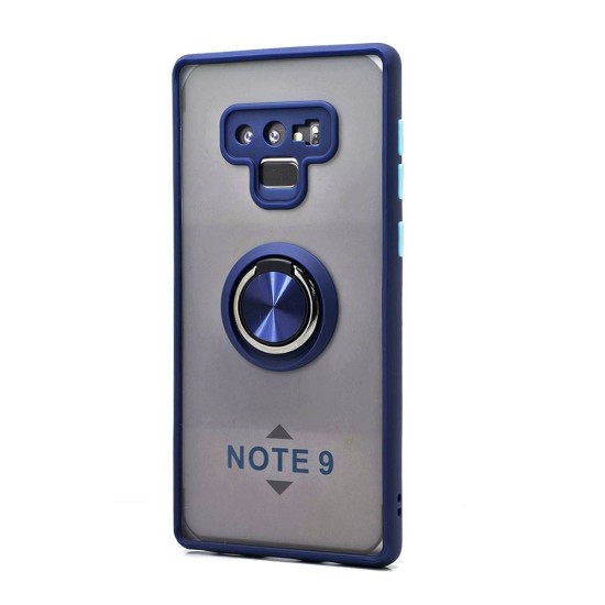 TPU Case w/ Magnetic Ring for Samsung Note 9 (blue)