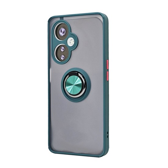 TPU Case w/ Magnetic Ring for One Plus Nord N30 (green)