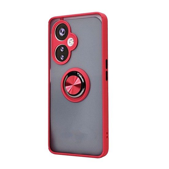 TPU Case w/ Magnetic Ring for One Plus Nord N30 (red)