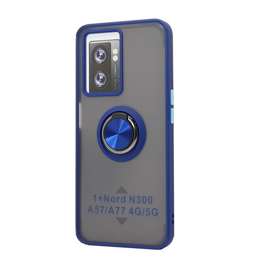 TPU Case w/ Magnetic Ring for One Plus Nord N300 (blue)