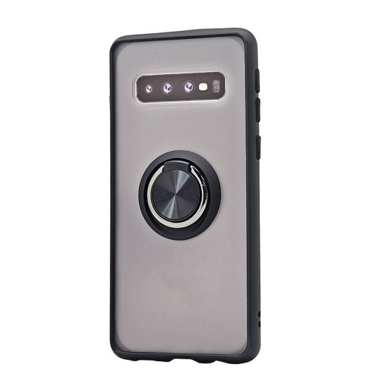 TPU Case w/ Magnetic Ring for Samsung S10 (black)
