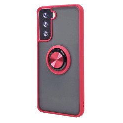 TPU Case w/ Magnetic Ring for Samsung S21 Plus (red)