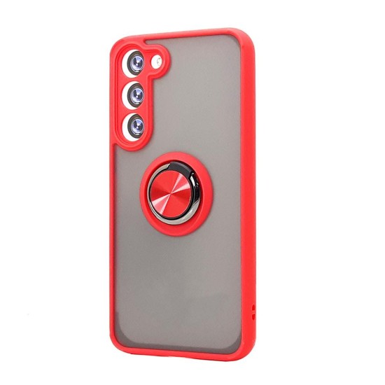 TPU Case w/ Magnetic Ring for Samsung A15 (red)