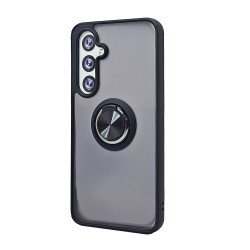 TPU Case w/ Magnetic Ring for Samsung Galaxy S25 FE (black)