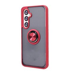 TPU Case w/ Magnetic Ring for Samsung Galaxy S25 FE (red)