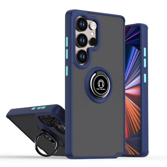 TPU Case w/ Magnetic Ring for Samsung S26 Ultra (blue)