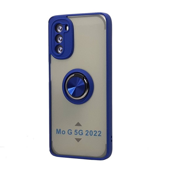 TPU Case w/ Magnetic Ring for Moto G 5G 2022 (blue)