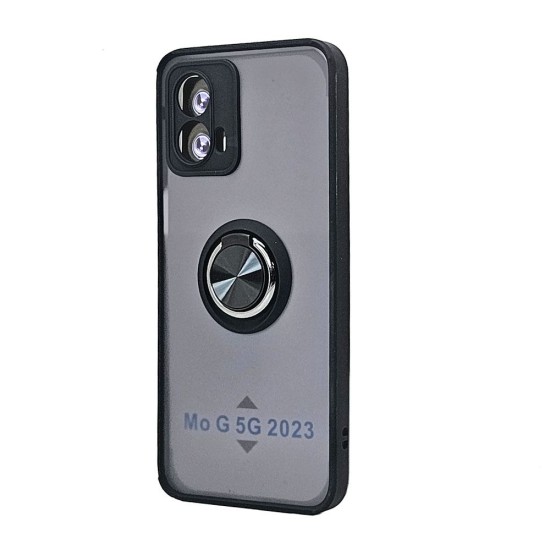 TPU Case w/ Magnetic Ring for Moto G 5G 2023 (black)