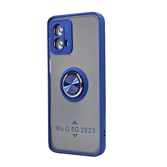TPU Case w/ Magnetic Ring for Moto G 5G 2023 (blue)
