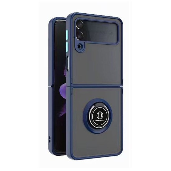 TPU Case w/ Magnetic Ring for Samsung Z Flip 5 (blue)