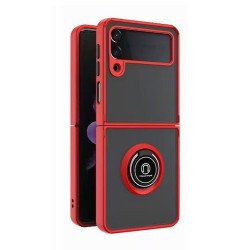 TPU Case w/ Magnetic Ring for Samsung Z Flip 5 (red) TPU Case w/ Magnetic Ring for Samsung Z Flip 5 (red)