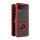 TPU Case w/ Magnetic Ring for Samsung Z Flip 4 (red)