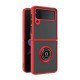 TPU Case w/ Magnetic Ring for Samsung Z Flip 4 (red)