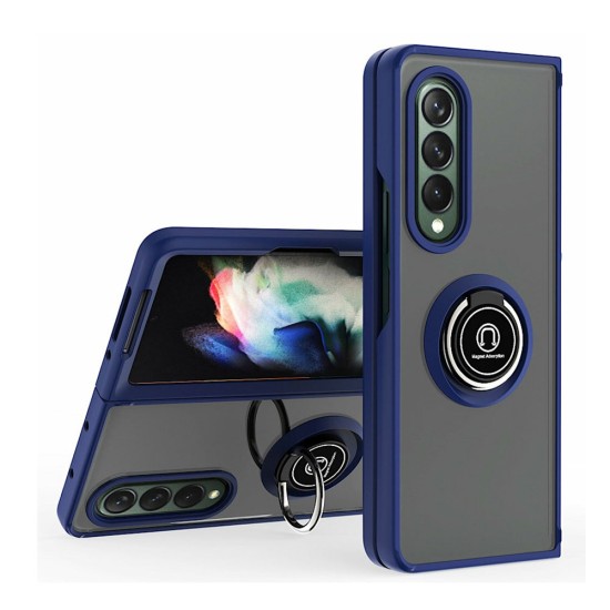 TPU Case w/ Magnetic Ring for Samsung Z Fold 5 (blue) TPU Case w/ Magnetic Ring for Samsung Z Fold 5 (blue)