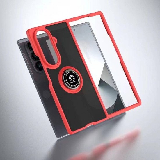 TPU Case w/ Magnetic Ring for Samsung Z Fold 7 (red) TPU Case w/ Magnetic Ring for Samsung Z Fold 7 (red)