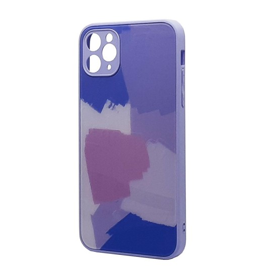 Glass TPU Design Case for iPhone 11 Pro Max (purple)