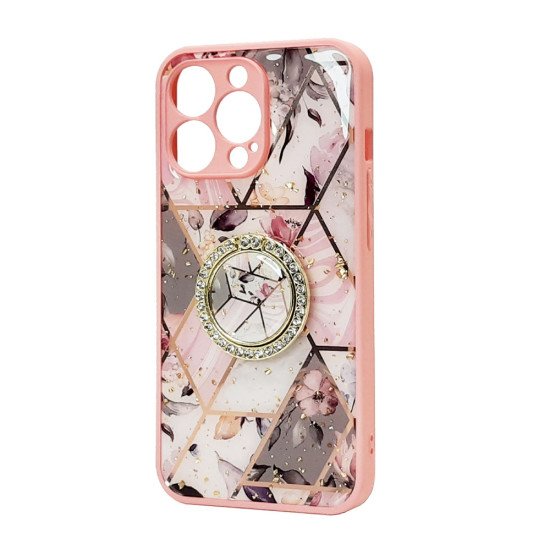 Design TPU Case W/ Diamond Ring For iPhone 14 Plus (E)