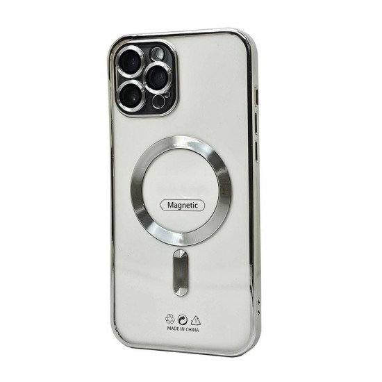 Electroplated Magsafe TPU Case for iPhone 15 Pro (silver) Electroplated Magsafe TPU Case for iPhone 15 Pro (silver)
