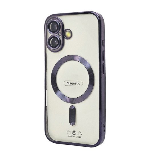 Electroplated Magsafe TPU Case for iPhone 17 (purple) Electroplated Magsafe TPU Case for iPhone 17 (purple)