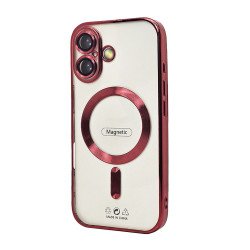 Electroplated Magsafe TPU Case for iPhone 17 (red) Electroplated Magsafe TPU Case for iPhone 17 (red)
