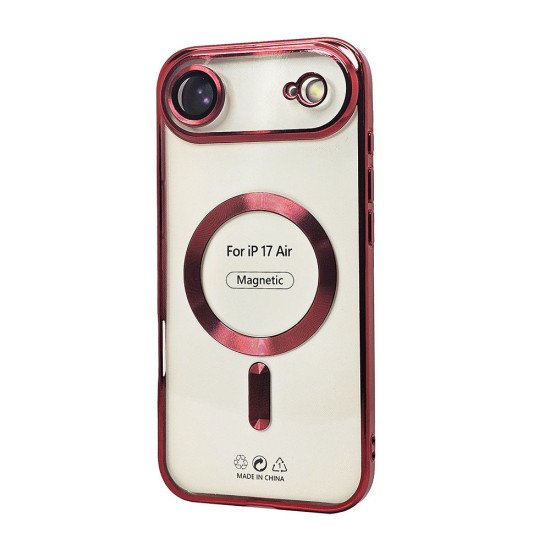 Electroplated Magsafe TPU Case for iPhone 17 Air (red) Electroplated Magsafe TPU Case for iPhone 17 Air (red)