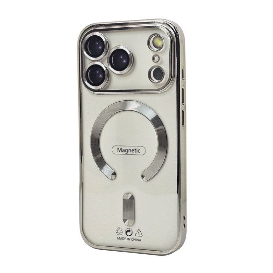 Electroplated Magsafe TPU Case for iPhone 17 Pro Max (silver) Electroplated Magsafe TPU Case for iPhone 17 Pro Max (silver)