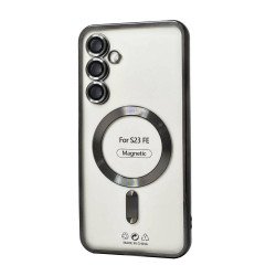 Electroplated Magsafe TPU Case for Samsung Galaxy S23 FE (black)