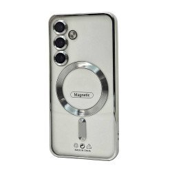 Electroplated Magsafe TPU Case for Samsung Galaxy S24 FE (silver)