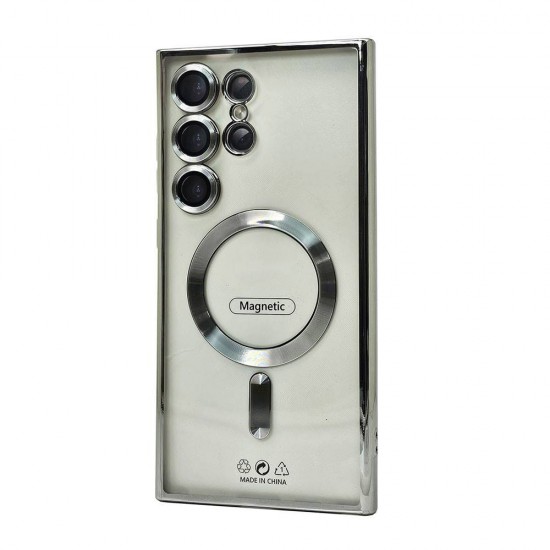 Electroplated Magsafe TPU Case for Samsung Galaxy S25 Ultra (silver) Electroplated Magsafe TPU Case for Samsung Galaxy S25 Ultra (silver)